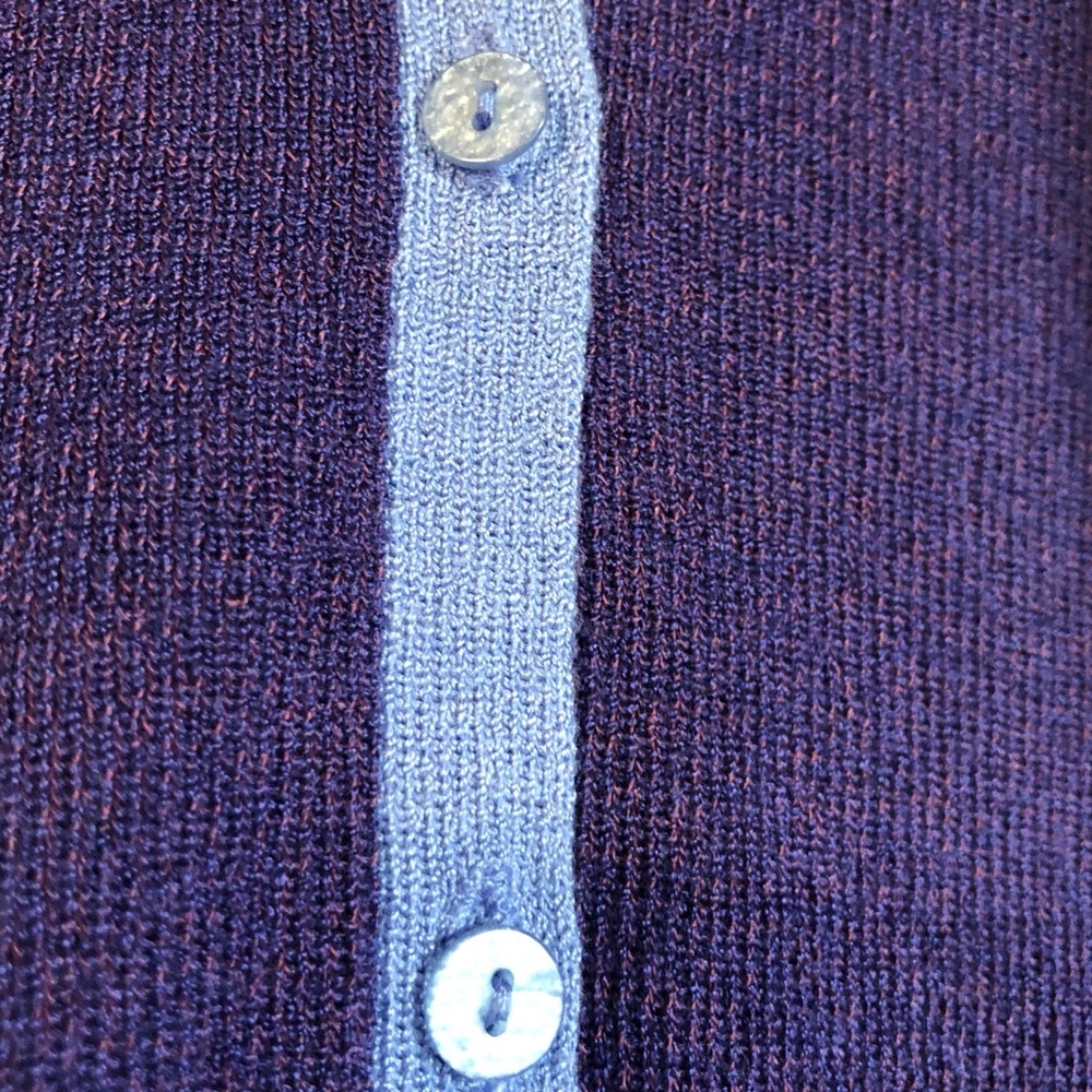 SHU SHU 2 PC Violet & Blue Sweater Set w/ Sequins - Picture 5 of 8